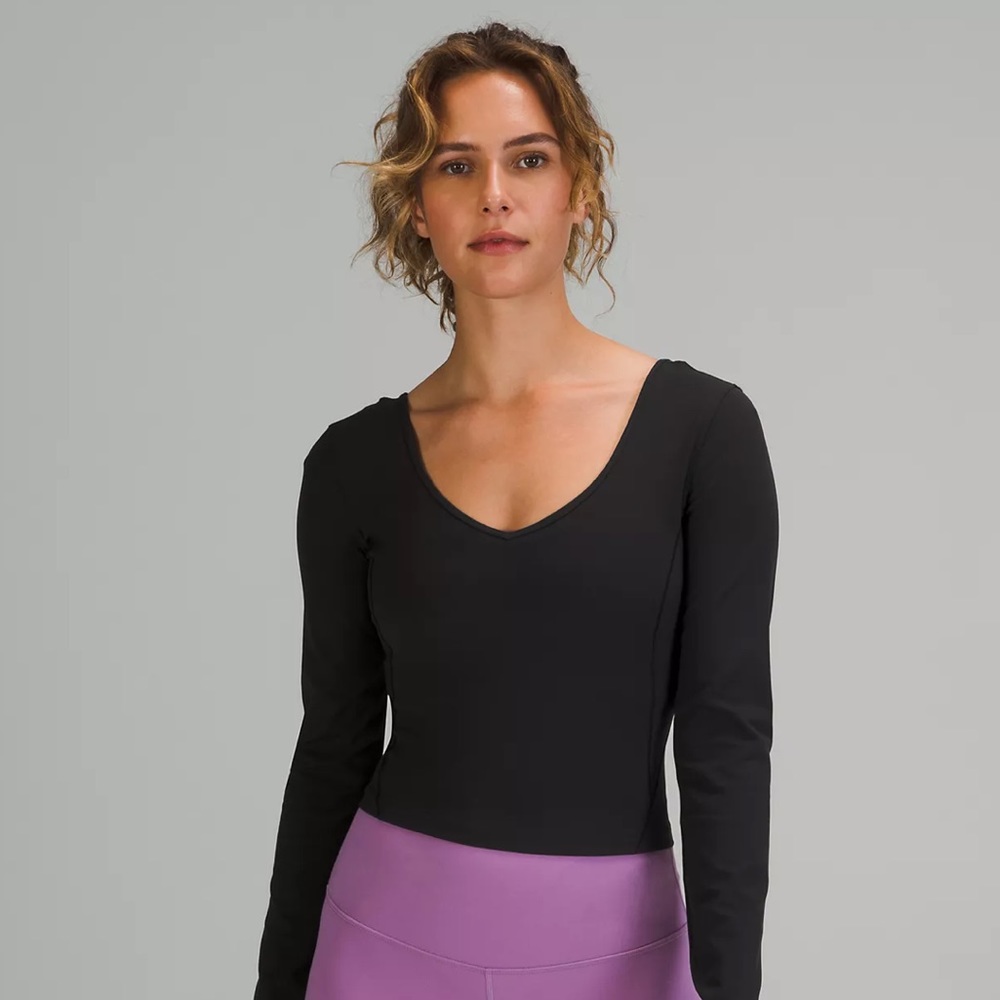 NWT lululemon Align™ Long Sleeve Shirt  Black Size 12